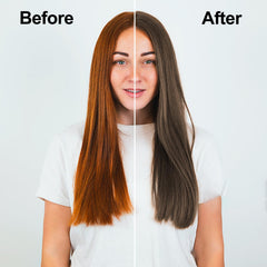 Agthyuve hair dye shampoo bottle-side label highlights shade options and usage tips.