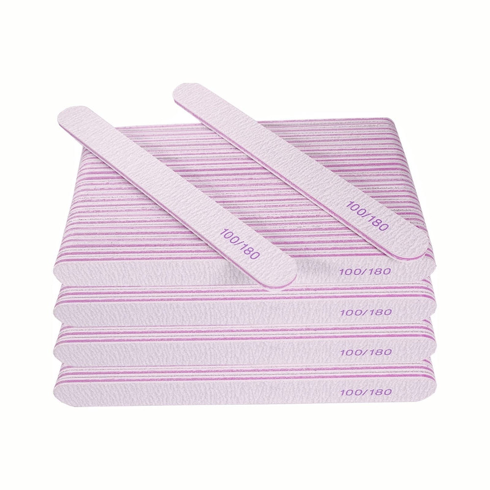 AhaTopia Nail File bulk pack—100 pieces for convenient at-home manicures.