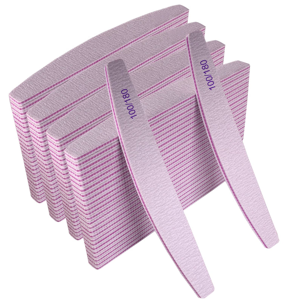 AhaTopia nail files bulk 100 pcs ideal for homes and salons.