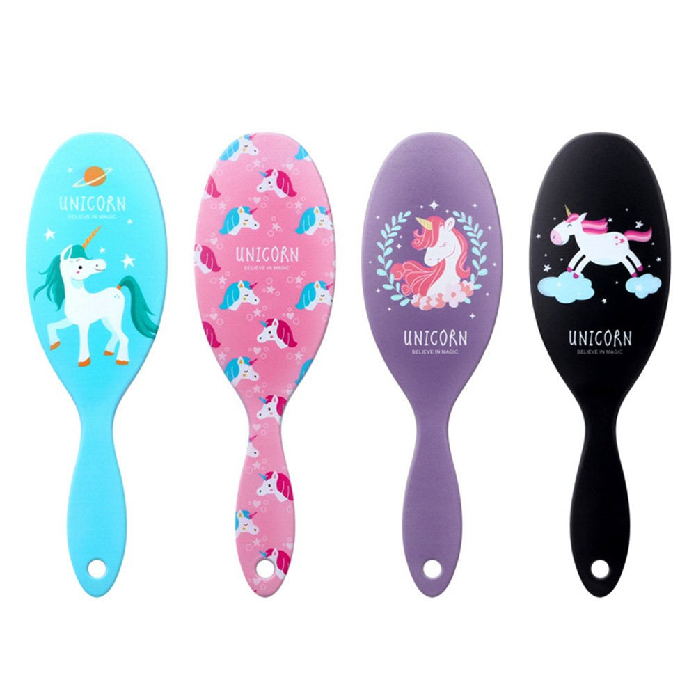 AhlsenL 4-pack detangler brush closeup highlights durable anti-static bristles for smooth detangling.