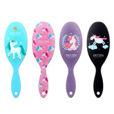 AhlsenL 4-pack detangler brush closeup highlights durable anti-static bristles for smooth detangling.
