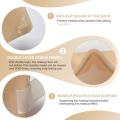 Aibipo eyebrow pencil for precise brow shaping on a reusable model