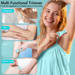 AIBRIT PRO bikini trimmer with detachable heads for targeted shaping.