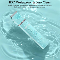 AIBRIT PRO trimmer supports wet and dry use for convenient routines.
