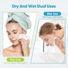 AIDEA face towels wet-dry use demonstrates versatile moisture absorption