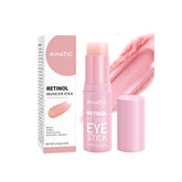 Aihatic retinol caffeine eye balm stick packaging shown for easy application