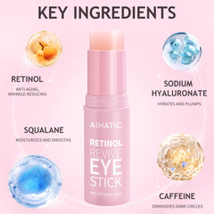 Aihatic retinol caffeine eye balm stick twist-up feature for precise use