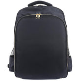AIHOPESTO barber backpack black front view for organized tool storage and travel comfort.