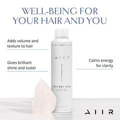 AIIR Texture Spray demonstrated at 6-8 inches for even distribution and texture.