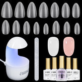 AILLSA almond nail kit package for beginner-friendly home manicures.