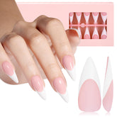 AILLSA French gel nail tips ready for salon-quality look with easy prep