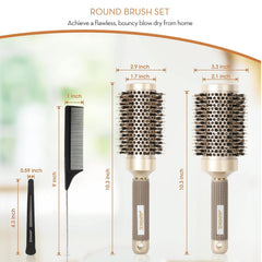 AIMIKE hairbrush set medium brush for versatile styling and added curl definition