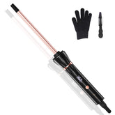 AIMSEE 3/8-inch mini curling wand with compact 9mm barrel for tight curls on short hair.
