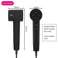 Aina Hair Dryer 110000 RPM wind concentrates drying for quick results.