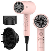 AINA hair dryer babe pink front view shows sleek design for quick styling