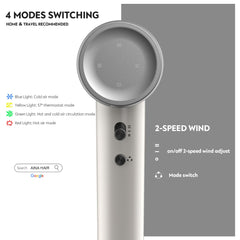 Aina hair dryer diffuser in use for smooth, frizz-free styling.