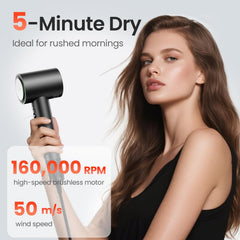 AirJetz high-speed airflow reaches 50 m/s for quick styling.