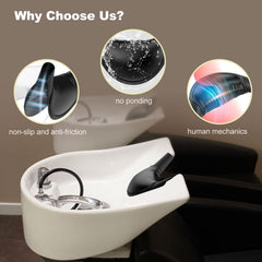 AISEELY ergonomic neck cushion profile contours to the neck to reduce fatigue.