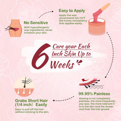 Ajoura Pink Rose wax beads for coarse hair in bikini area delivers cleaner removal.