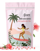 Ajoura Pink Rose wax beads setup, ready for use, fast heating, gentle on skin.