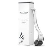 AKIYRO derma roller with storage case supports organized at-home microneedling sessions.