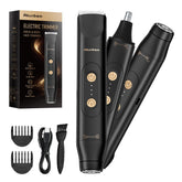 Akunbem dual-head shaver for versatile grooming on face and body.