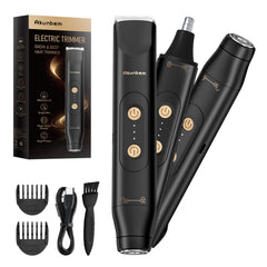 Akunbem dual-head shaver for versatile grooming on face and body.