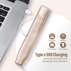 Akunbem USB charging cable for on-the-go recharging.