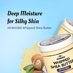 AKWAABA ingredients raw-shea-butter and grapeseed-oil offer natural nourishment.