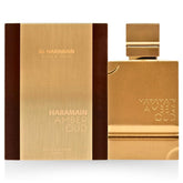 Al Haramain Amber Oud Gold Edition bottle front view for gifting appeal.