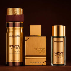 Al Haramain Amber Oud Gold Edition 1oz EDP travel-size bottle for on-the-go scent