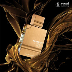 Al Haramain Amber Oud White Edition bottle-etched-label reflects luxury branding for confident gifting