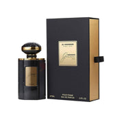 Al Haramain Junoon Noir bottle front — timeless daily wear