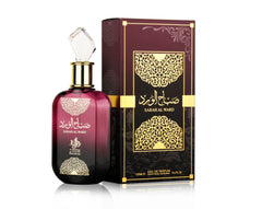 Al Wataniah Sabah Al Ward bottle front shows elegant oriental floral profile for evening wear