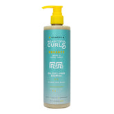 Alaffia Beautiful Curls shampoo bottle pouring rich moisture for curls.