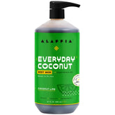 Alaffia EveryDay Coconut Body Wash bottle front showing sulfate-free cleansing