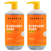 Alaffia Everyday Shea Body Wash bottle front showing moisturizing formula for daily cleansing.