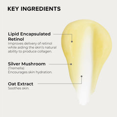 ALASTIN Skin Renewal Retinol Serum swirl-on-skin shows hydrating application and improved texture
