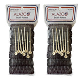 ALAZCO roller-medium close-up highlights vintage design for secure, voluminous curls.