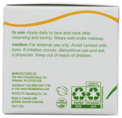 Alba Botanica Moisturizer texture closeup illustrates lightweight, non-greasy skin feel