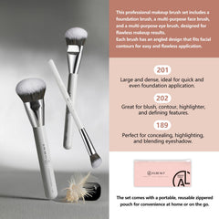 Albeaut angled-design brush for contour-following precision.