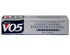 Alberto VO5 Conditioning Hairdressing on palm demonstrates easy dose for controlled smoothing