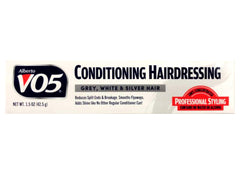 Alberto VO5 gray/white silver hair care for silver tones delivering shine and manageability.