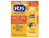 Alberto VO5 Hot Oil Therapy 6-pack pack shot highlights durable moisture and shine.
