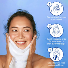 Albolene makeup remover balm removing waterproof mascara with smooth glide.