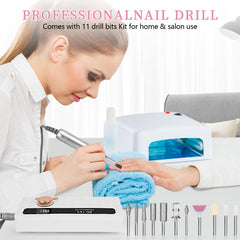 Aleanu LED screen on nail drill displays speed and battery status