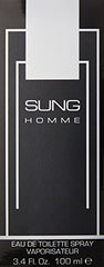 Alfred Sung Homme EDT bottle cap close-up highlights premium packaging for gifting.