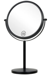 ALHAKIN dual-sided 10x magnification mirror reveals precise facial details for makeup.