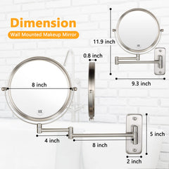 ALHAKIN two-sided swivel mirror enables easy angle adjustments for grooming