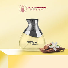 Alharamain Detour Noir cap closeup emphasizes premium packaging